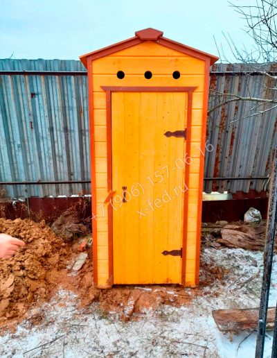 Дачный туалет ТД-3.1 из имитации бруса